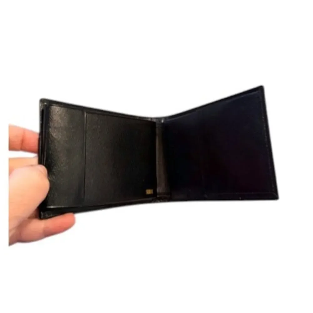 Vintage SWANK Mens Leather Wallet & Keychain Set NIB Classic Gift